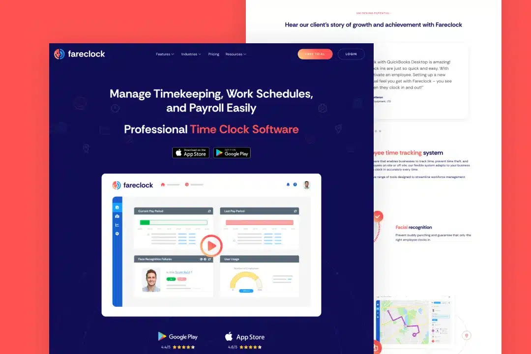 fareclock showcase thumbnail hover